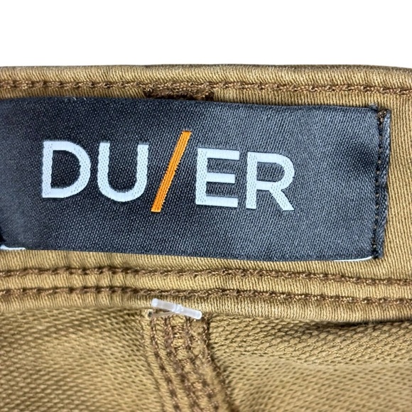 EUC DU/ER Men’s No Sweat Short - Slim (N2X Slim Fit) Sz 36”x10” in Tobacco - Picture 9 of 16